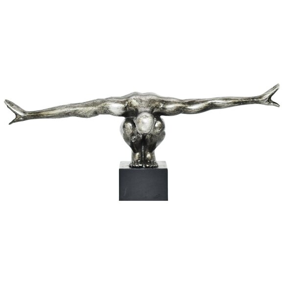 Adam & Friends Home Decor Take-A-Bow Man Sculpture | 1-Piece | Pewter - Picture 1 of 6